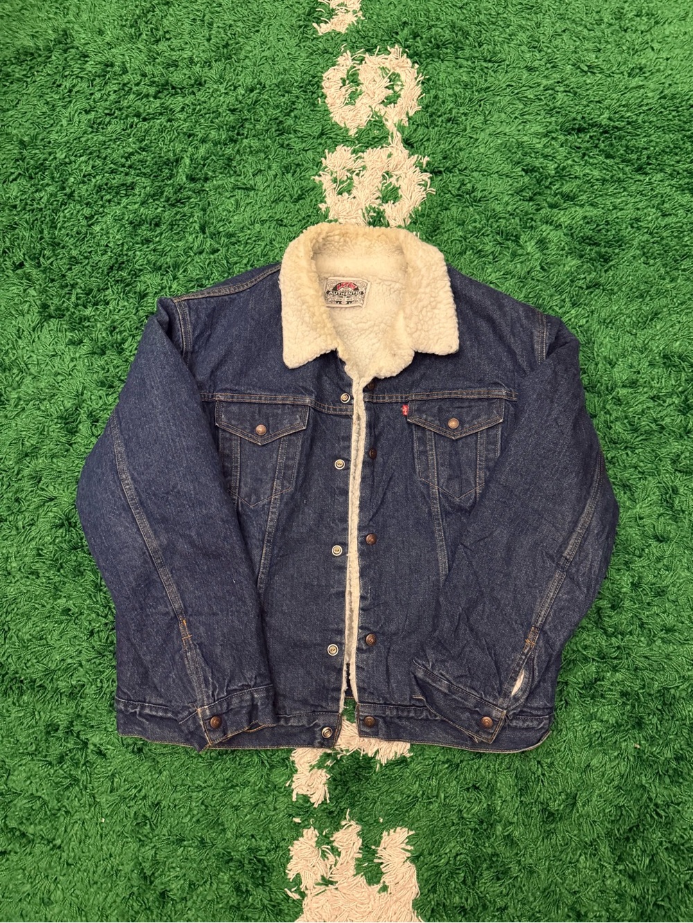 Vintage Levi’s Sherpa Denim Jacket 1980’s Size Large 46R